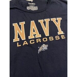 US Naval Academy Navy USNA Lacrosse NCAA Long Sleeve T-Shirt LARGE Midshipmen